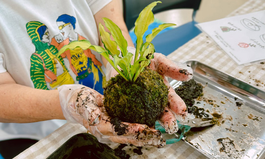 苔玉づくりワークショップ［Greening Takatsu］