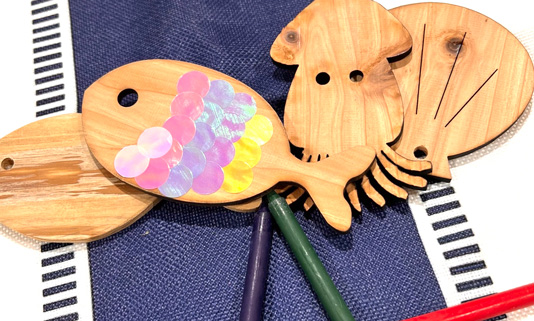 木の魚つりゲーム［木竹遊具シェルタープロジェクト］